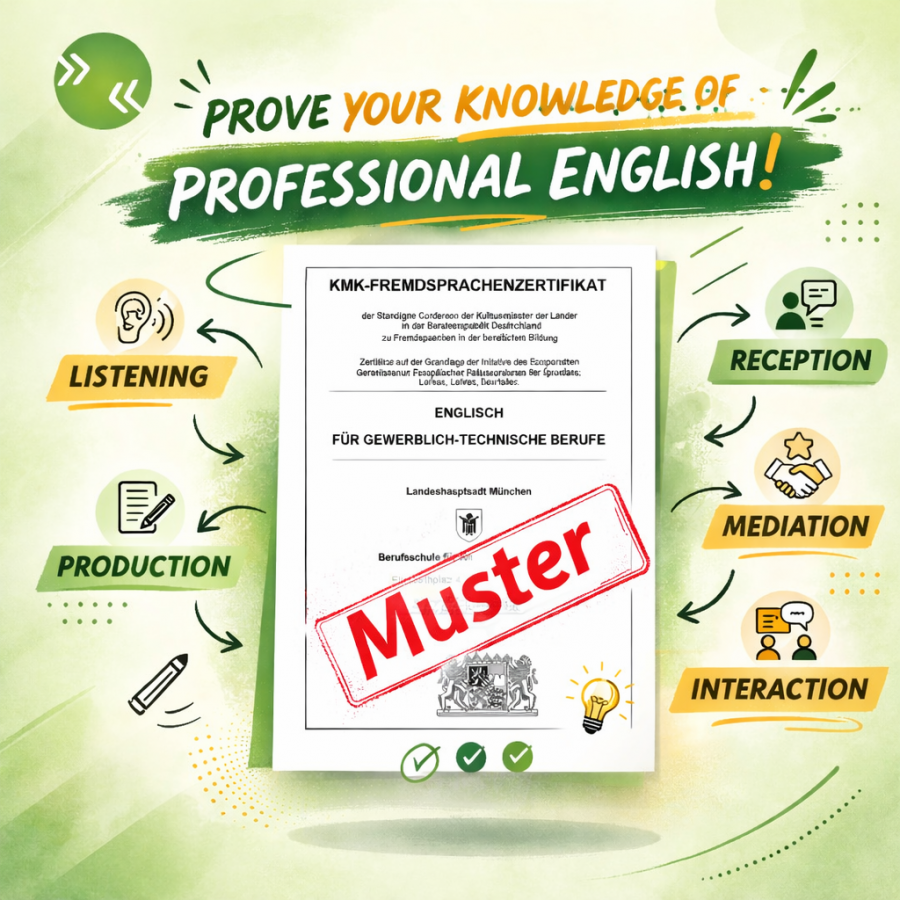 Sign up now: KMK-Zertifikatsprüfung Englisch