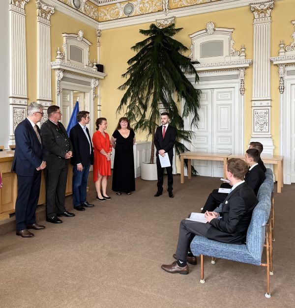 Verleihung im Rathaus der Stadt Taus