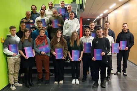 Verleihung der Europässe an Teilnehmer von Erasmus+ 2023