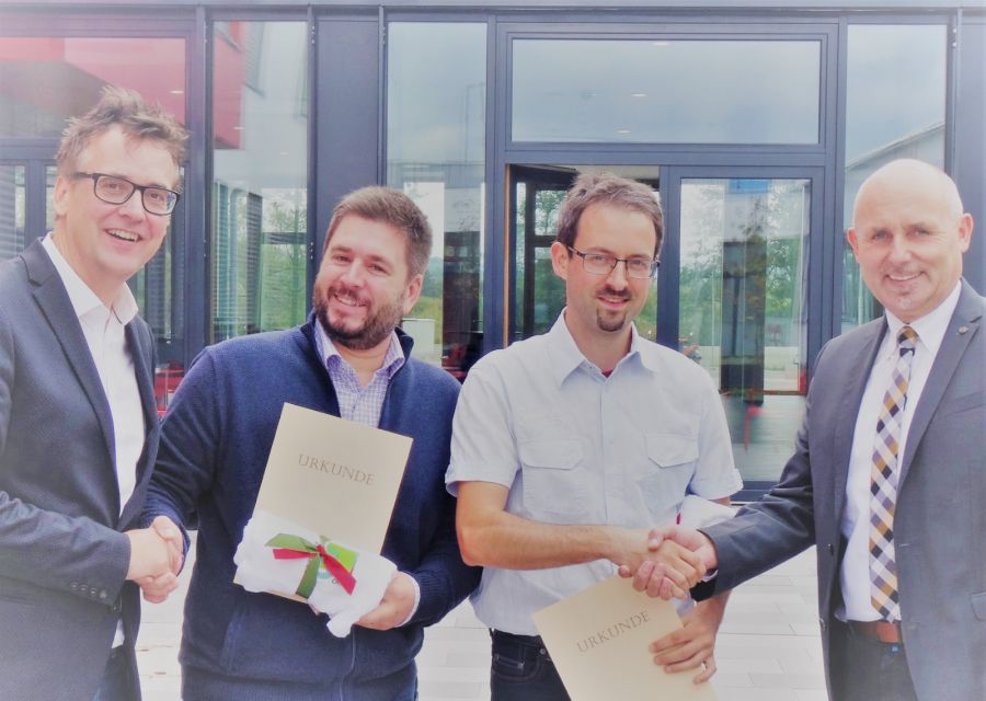 Verdiente Beförderungen für M. Höpfl und V. Lankes