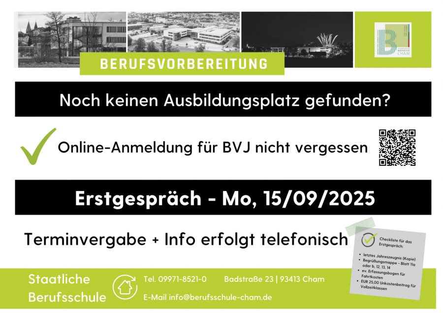 Informationen zur Anmeldung Berufsvorbereitung