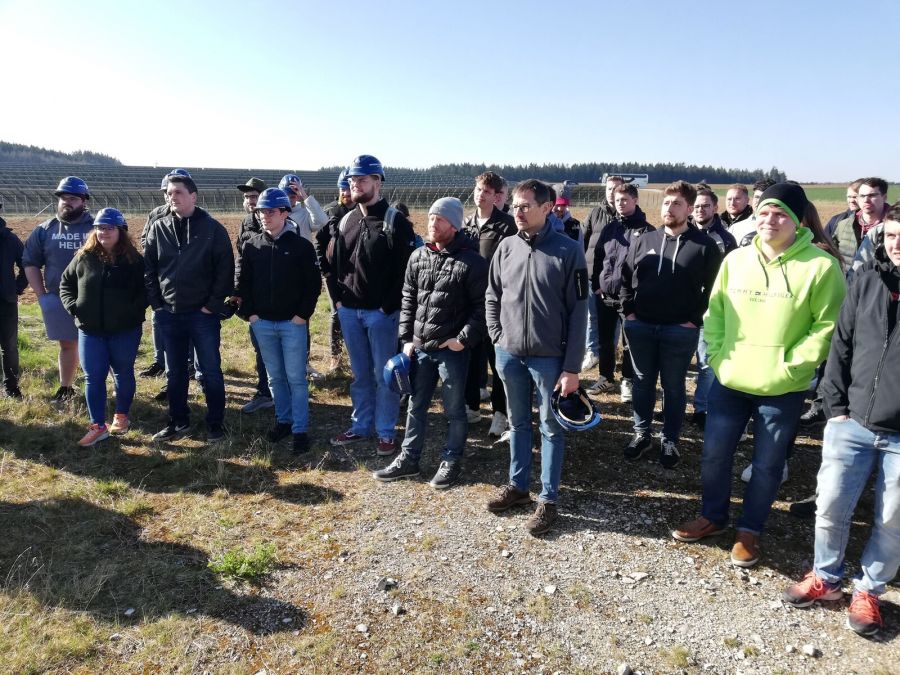Technikerschule on Tour - Exkursion zum Windpark Deining