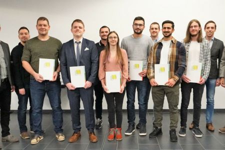 Abschlussfeier der Abteilung Elektro und Mechatronik