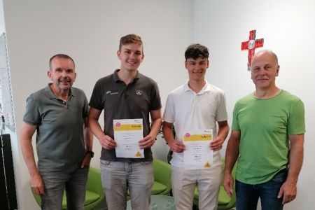 Erfolg im Berufsschulwettbewerb mit dem Slogan “Stolpern Rutschen Stürzen”