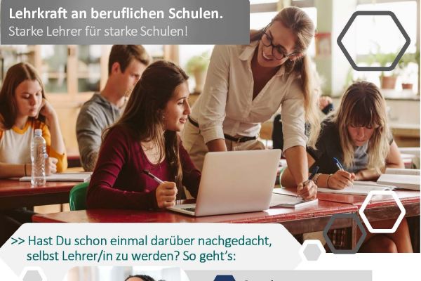 Werde Lehrkraft an beruflichen Schulen!