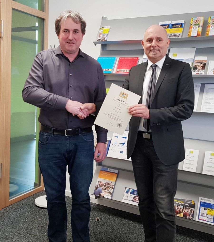 1. April 2018: Franz Gleixner zum Studiendirektor befördert!