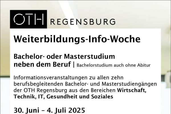 Berufsbegleitende Weiterbildung an der OTH Regensburg