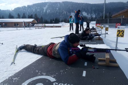 Auf den Spuren der deutschen Biathleten...