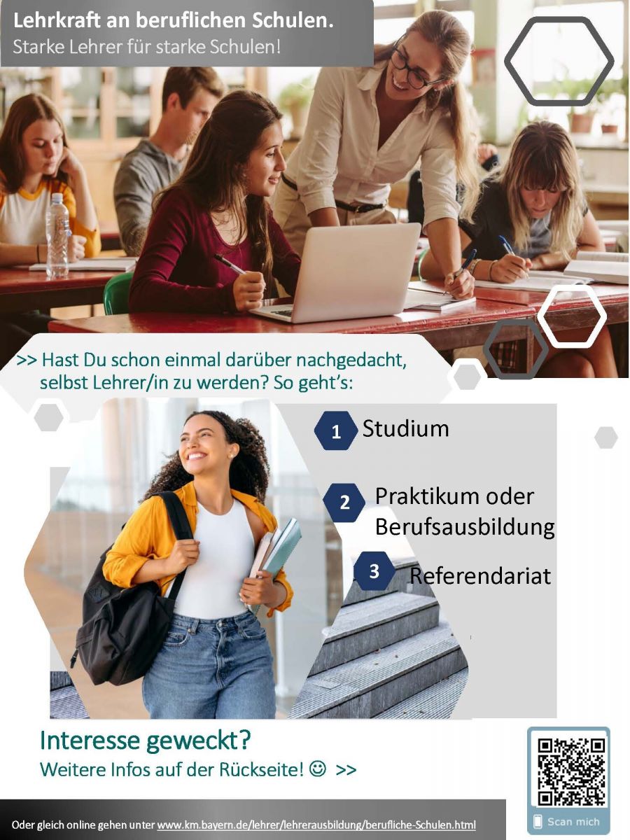 Werde Lehrkraft an beruflichen Schulen!
