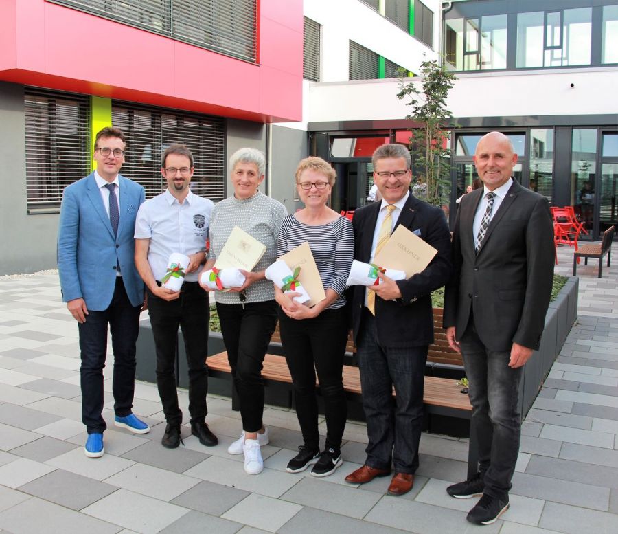 Vier Dienstjubiläen und eine Ernennung
