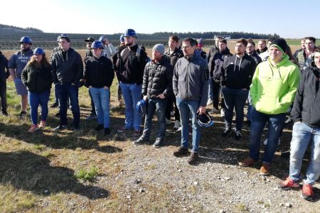 Technikerschule on Tour - Exkursion zum Windpark Deining