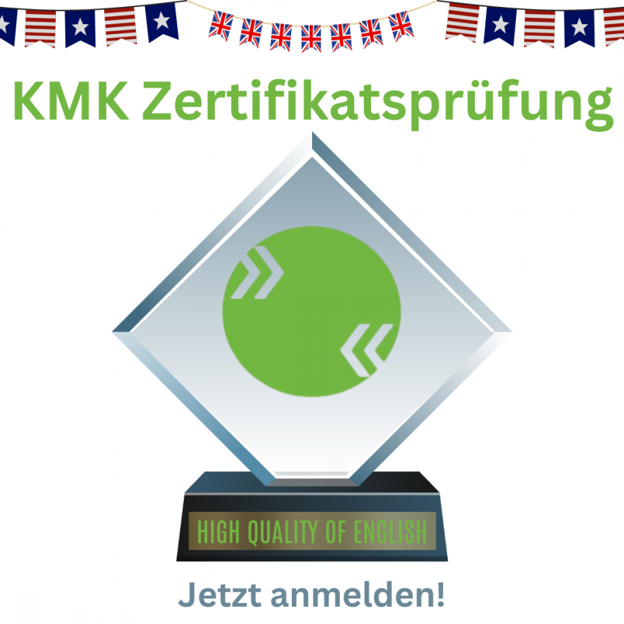Anmeldung möglich für die Zertifikatsprüfung Englisch