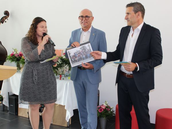 Personalratsvorsitzender Andy Bucher und Stellvertreterin Julia Mörsdorf