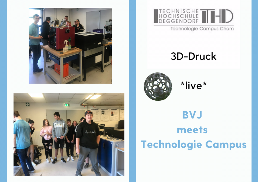 3D-Druck am Campus beeindruckt BVJ-Klassen