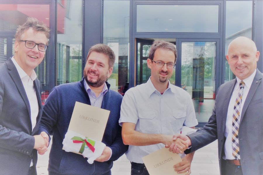 Verdiente Beförderungen für M. Höpfl und V. Lankes
