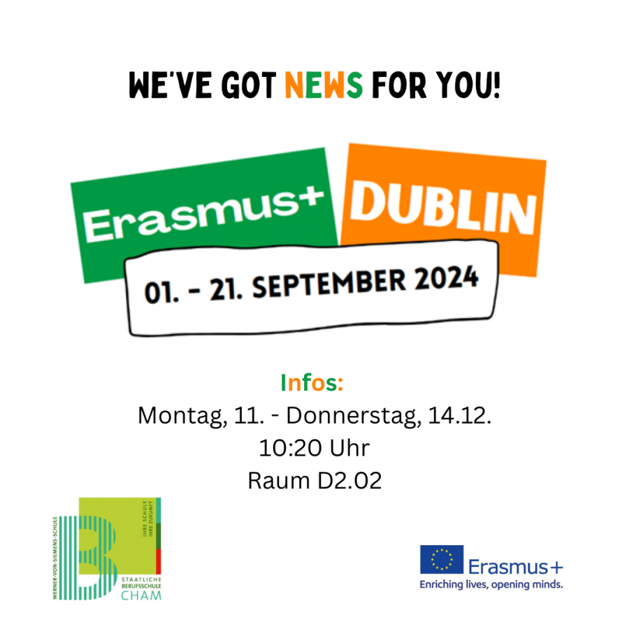 Erasmus+ bringt kaufmännische Azubis 2024 nach Dublin