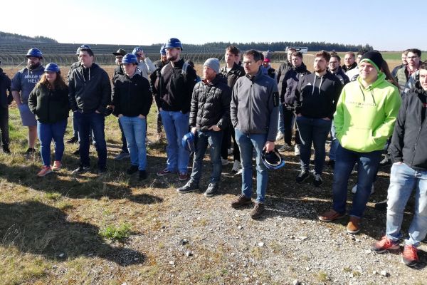 Technikerschule on Tour - Exkursion zum Windpark Deining