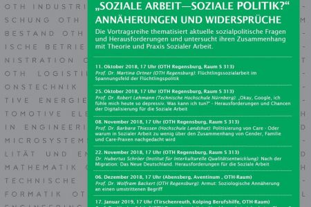 Ringvorlesung der OTH: Soziale Arbeit - Soziale Politik?