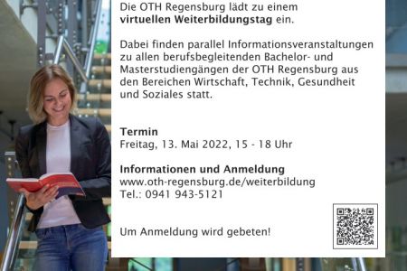 Weiterbildungstag an der OTH Regensburg am 13. Mai 2022