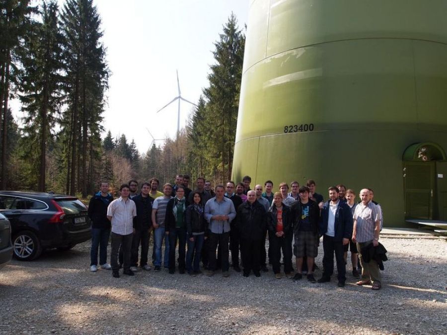Technikerschüler besuchen Windparks