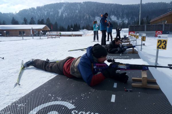 Auf den Spuren der deutschen Biathleten...