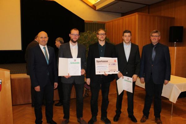 Technikerschüler erhielten Umweltschutzpreis des Landkreises