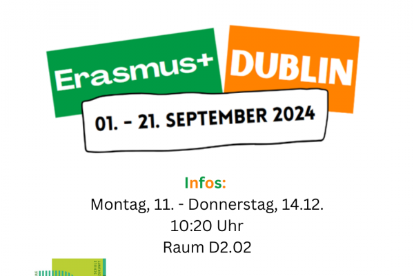 Erasmus+ bringt kaufmännische Azubis 2024 nach Dublin