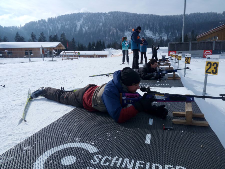 Auf den Spuren der deutschen Biathleten...