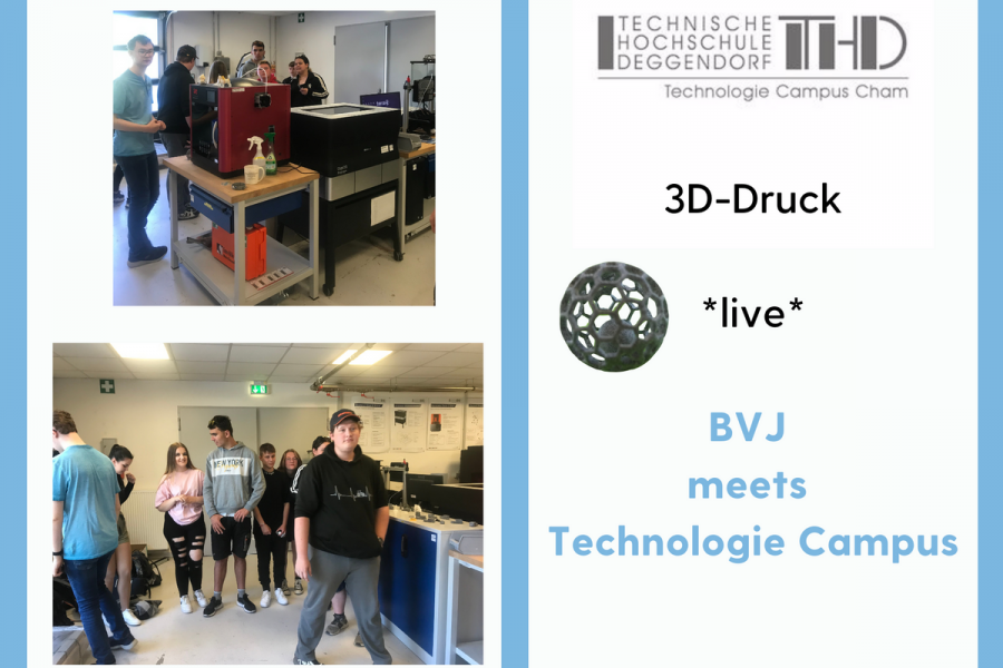 3D-Druck am Campus beeindruckt BVJ-Klassen